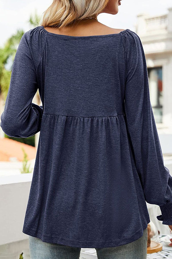Everly | Breathable Cotton Babydoll Tunic Top