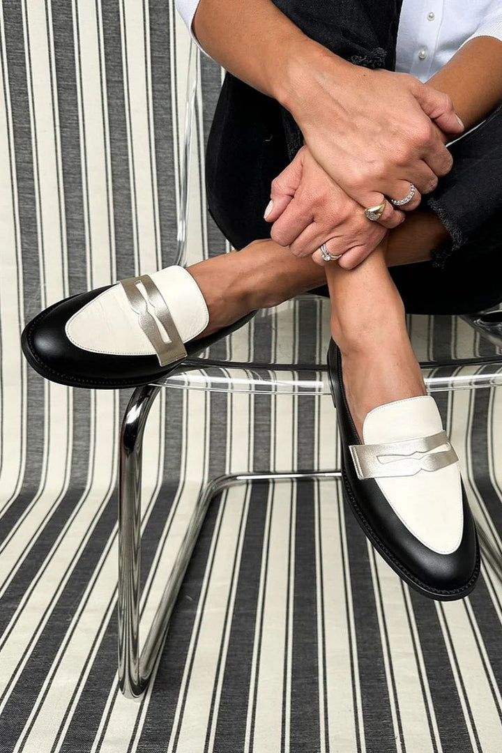 Seraphina | Refined Two-Tone Loafers with a Modern Touch