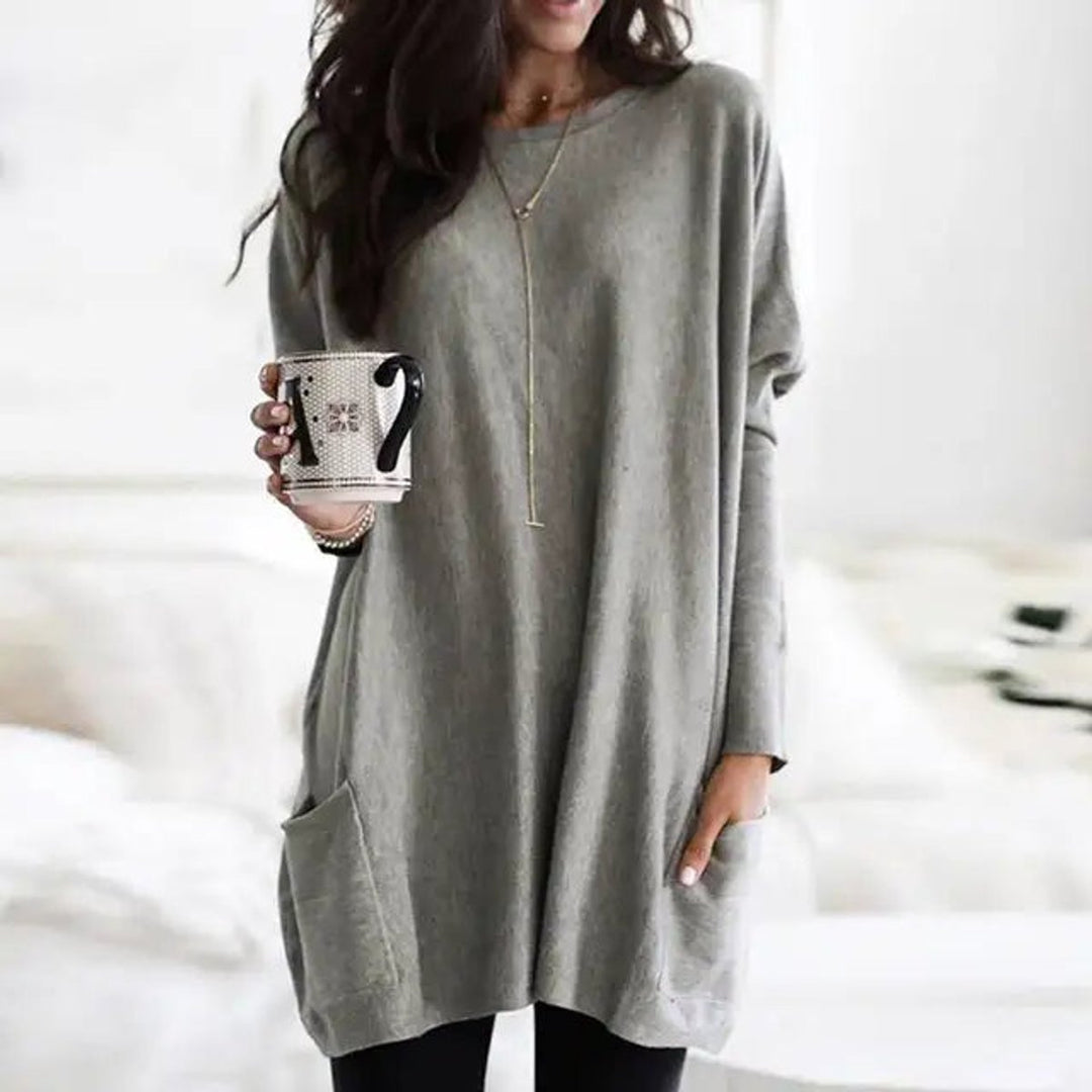 Sandra | Cozy And Chic Oversized Pocket Tunic Sweater