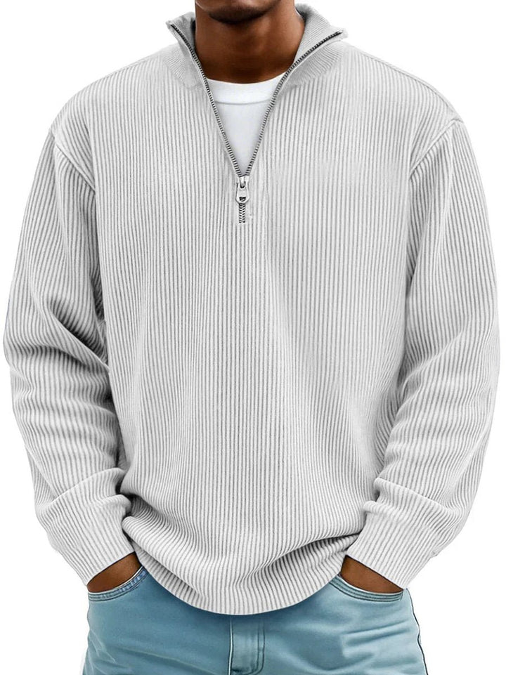 Simon | Knit Sweater – Casual Quarter-Zip Style for Men