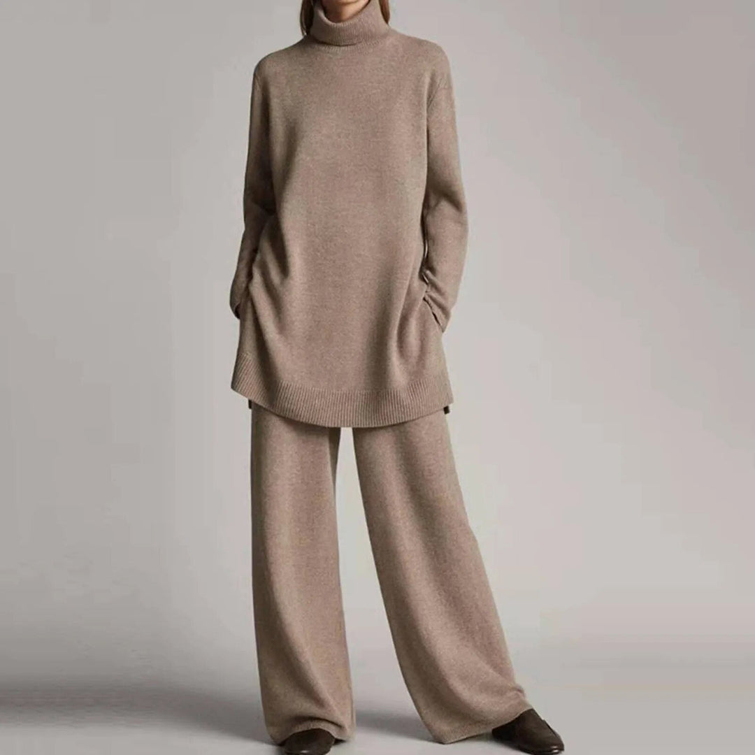 Patricia | Cozy Turtleneck And Wide-Leg Two Piece Set