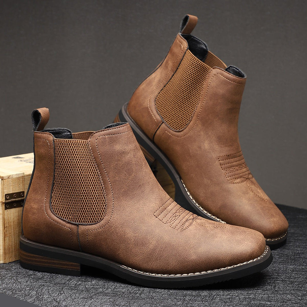 Benjamin | Classic Orthopedic Leather Chelsea Men Boots