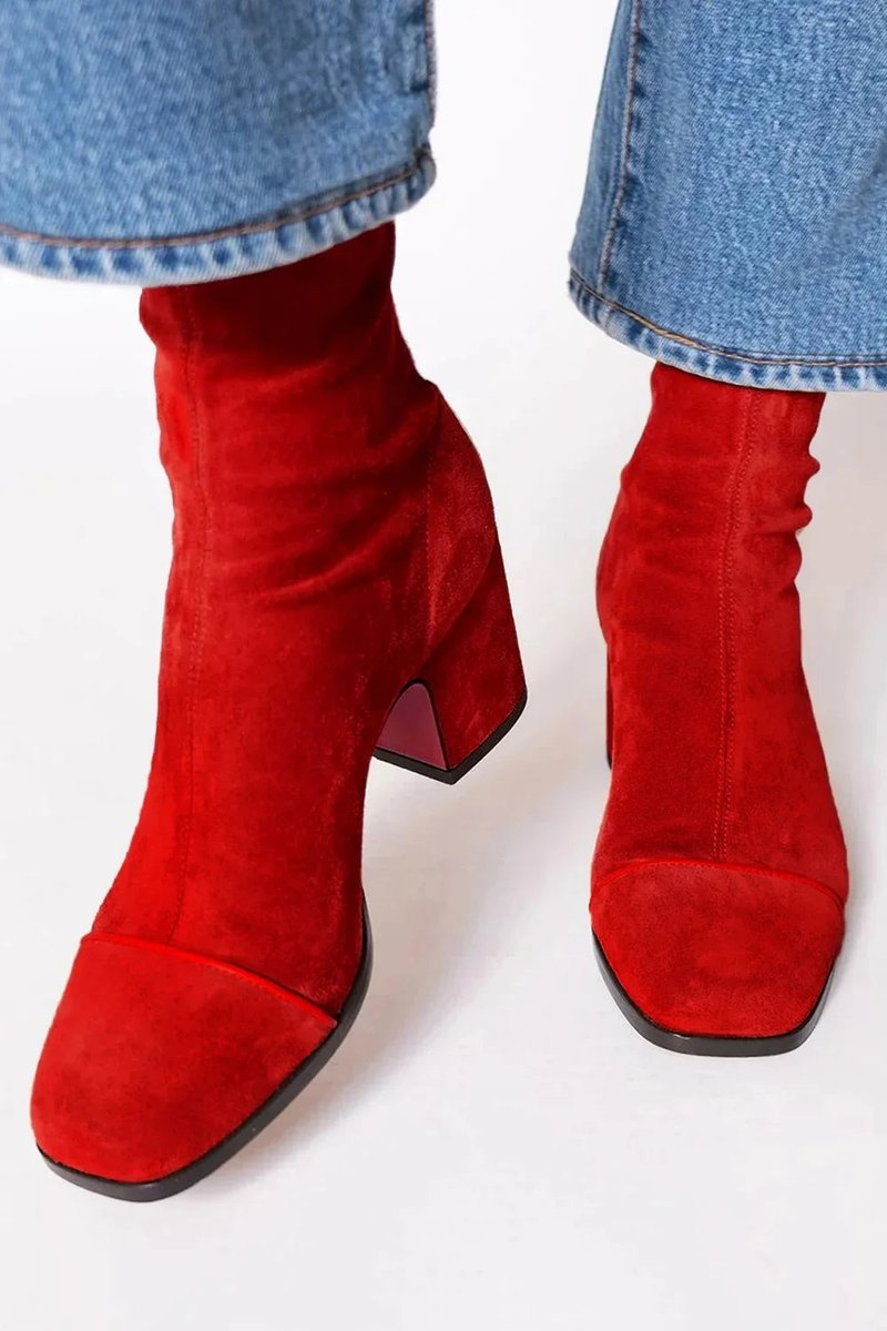 Ruby | Vibrant Statement Block-Heel Ankle Boots