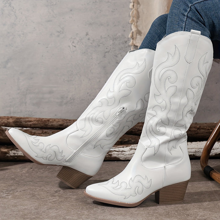 Ellie | Modern Wide-Calf Cowboy Boots