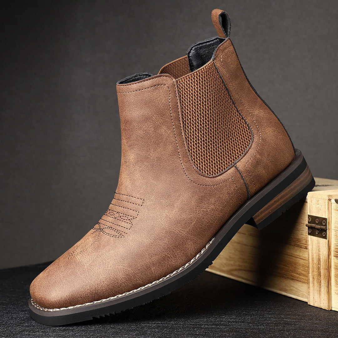 Benjamin | Classic Orthopedic Leather Chelsea Men Boots