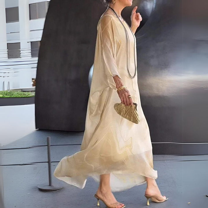 Elena | Elegant Long-Sleeved Dress for Effortless Evening Glamour