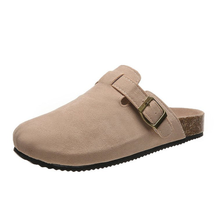 Camille | Sophisticated And Comfortable Leather Buckle Mules