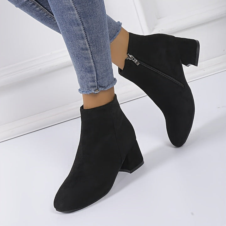 Franziska | Stilvolle Chelsea-Ankle-Boots mit Blockabsatz