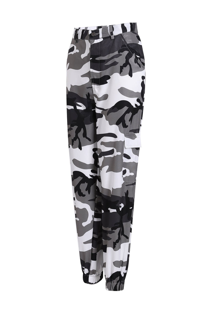 Anna | Bold And Trendy Camouflage Cargo Pants
