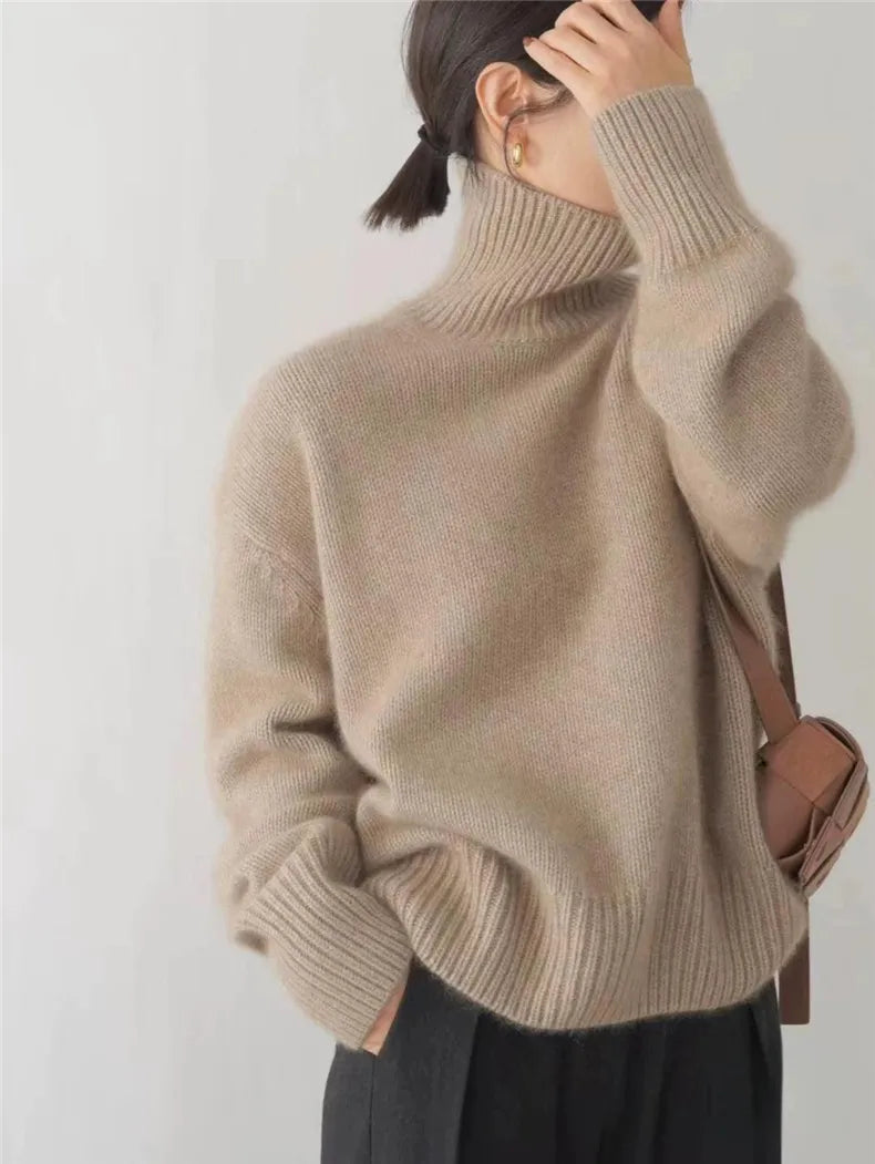 Isabella | Sweaters – Soft Cashmere Turtleneck for Women