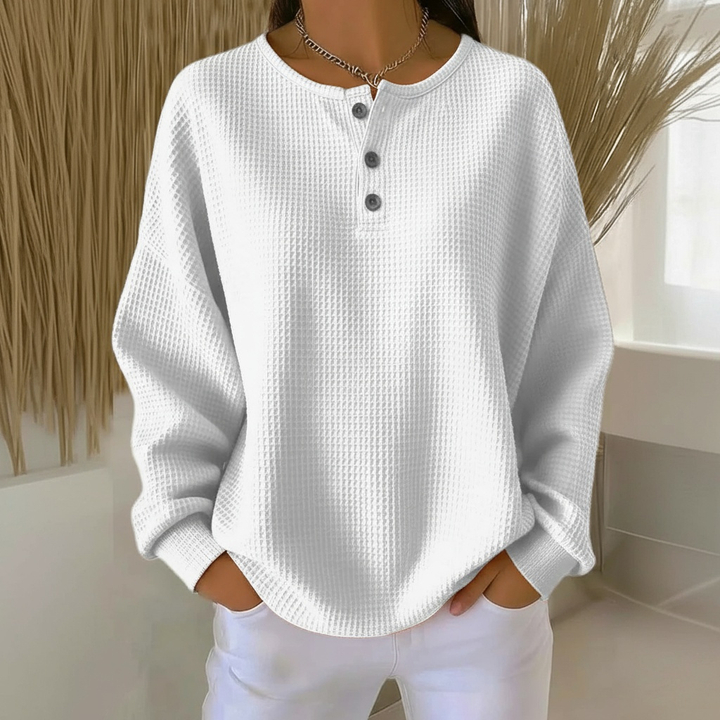 Susanne | Cozy And Stylish Waffle Knit Sweater
