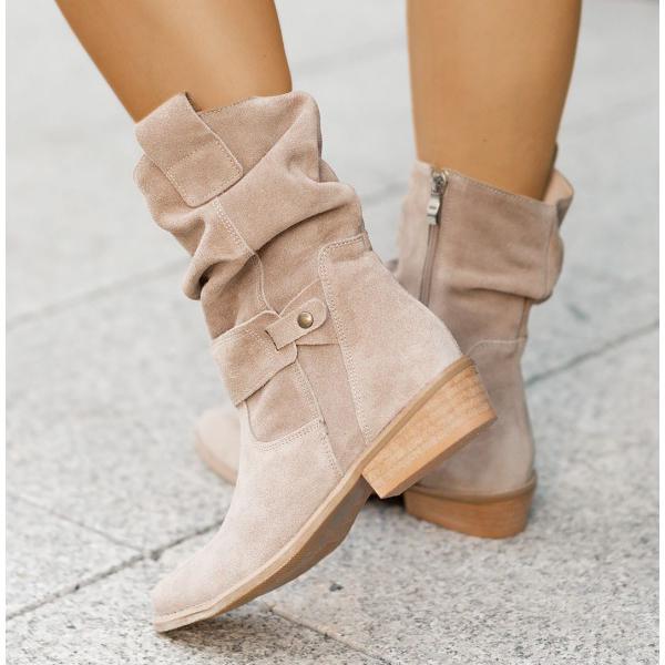 Della | Relaxed-Fit Slouch Ankle Boots