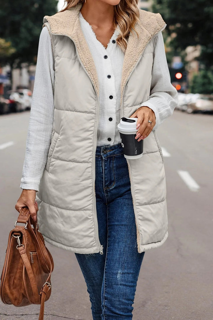 Nadine | Casual And Versatile Hooded Layering Vest