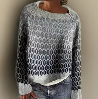 Kathrin | Modern Icelandic Pattern Knitted Sweater