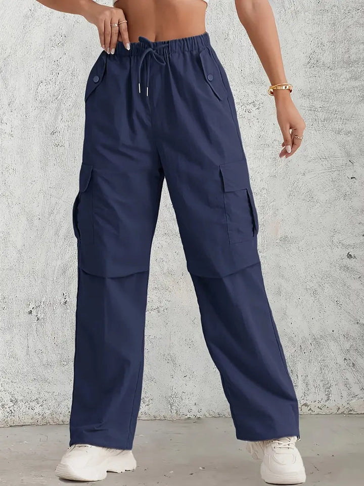 Sophia | Pantaloni cargo eleganti e funzionali con vita elasticizzata