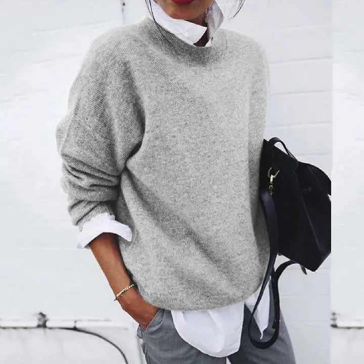 Amelia | Soft Cashmere Blend Crew Neck Sweater