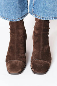 Daria | Square-Toe Block-Heel Ankle Boots