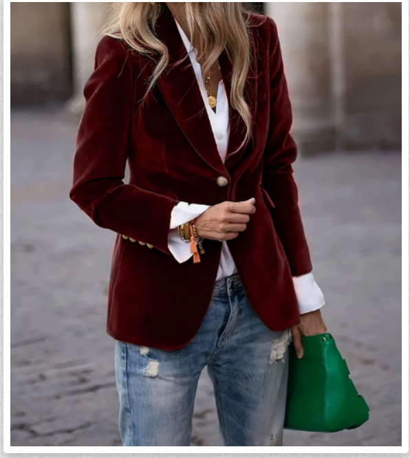 Vivienne | Luxurious And Elegant Velvet Blazer For Women