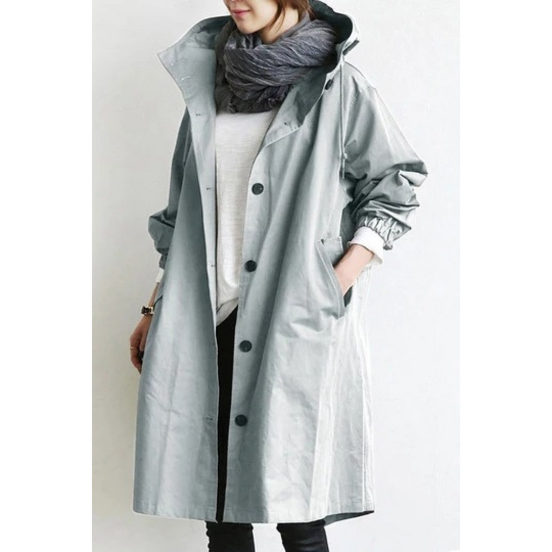 Madeline | Elegant Hooded Trench Coat For Timeless Everyday Style