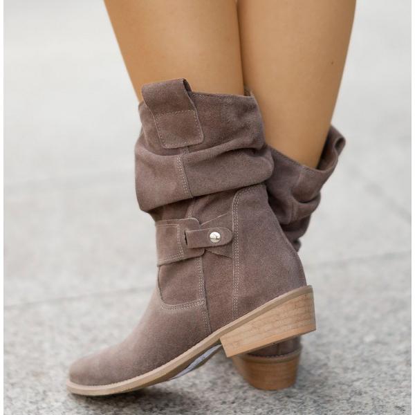 Della | Relaxed-Fit Slouch Ankle Boots