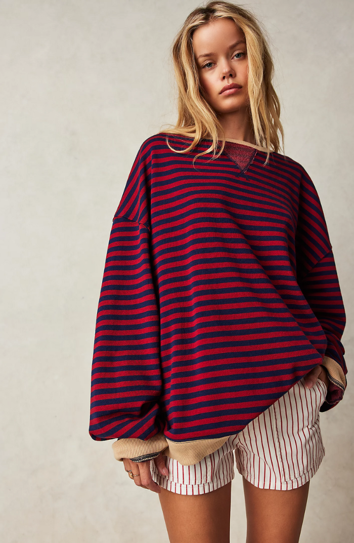 Amelia | Striped Sweaters – Oversized Comfort for Women