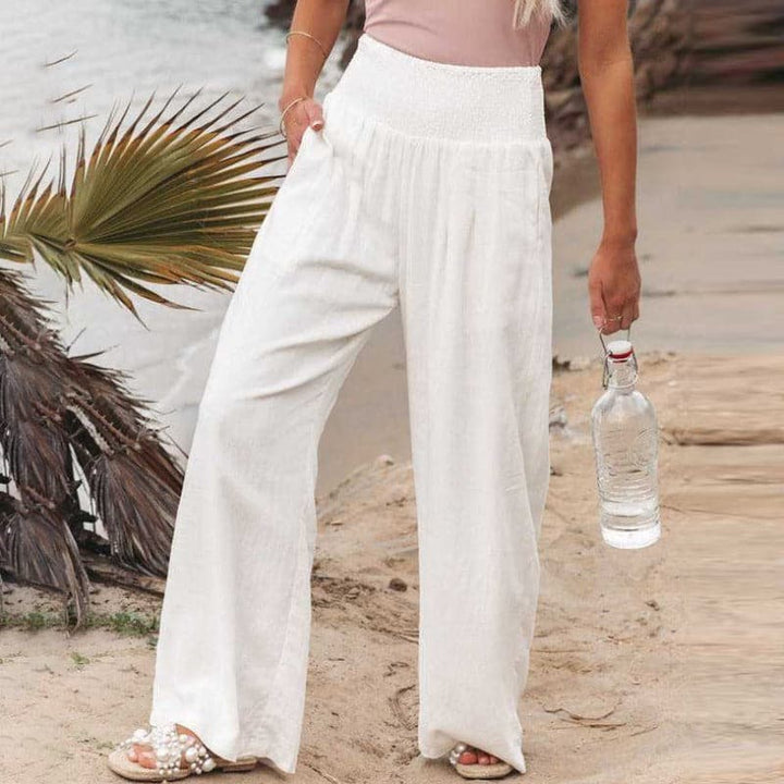 Amelia | Pantaloni estivi ampi in lino traspirante