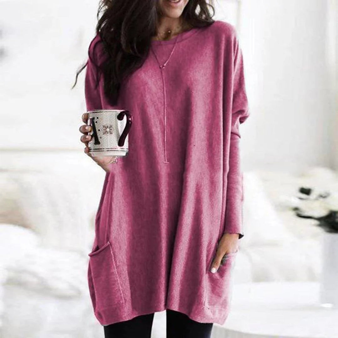 Sandra | Cozy And Chic Oversized Pocket Tunic Sweater