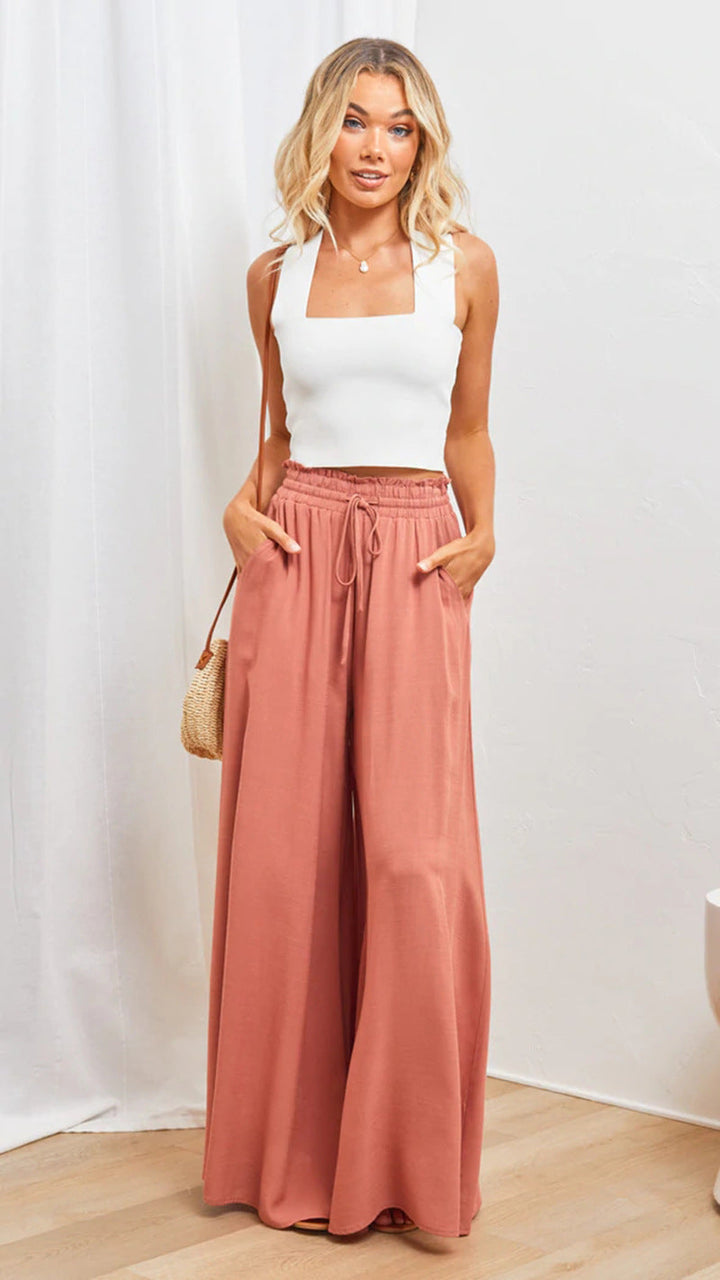 Isabella | Breezy And Elegant Wide Leg Palazzo Pants