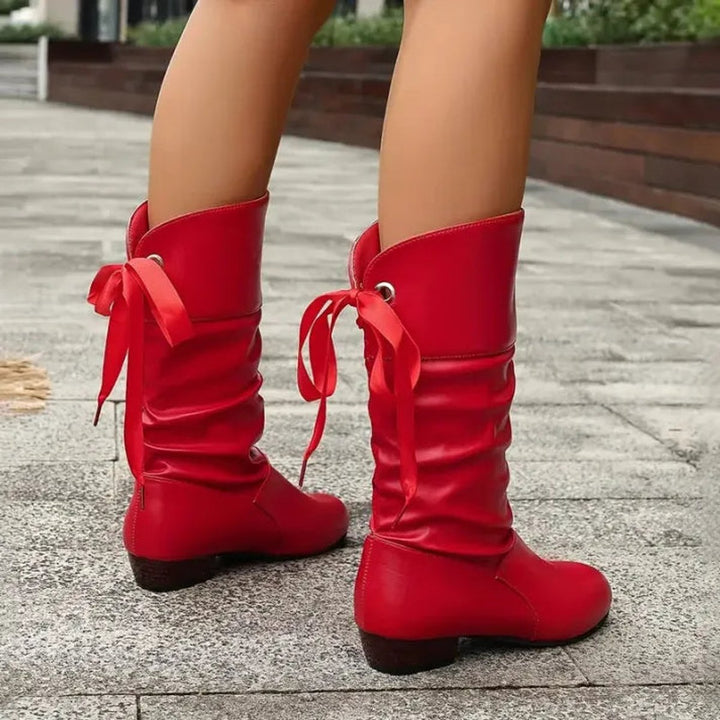 Scarlett | Slouchy Lace-Up Ankle Boots
