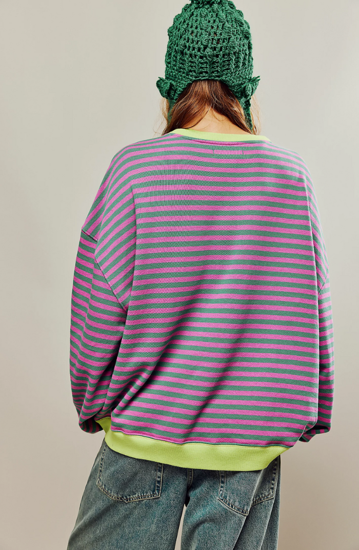 Amelia | Striped Sweaters – Oversized Comfort for Women