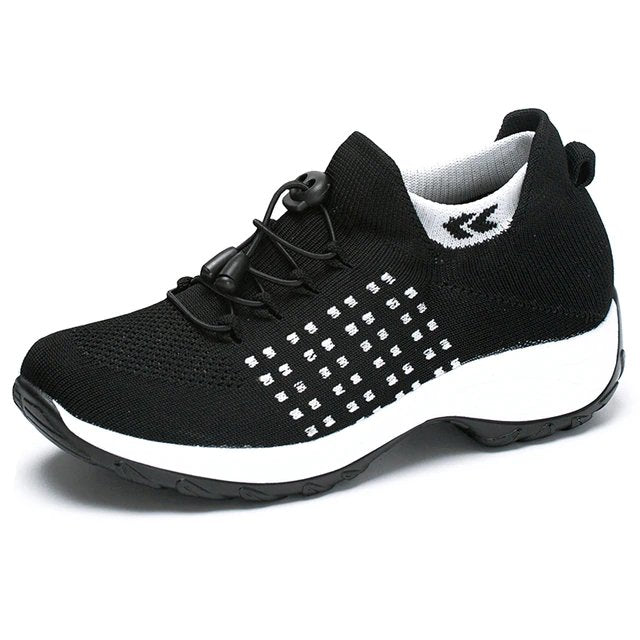 Isabella | Orthopedic Cushioned Platform Lace-Up Sneakers