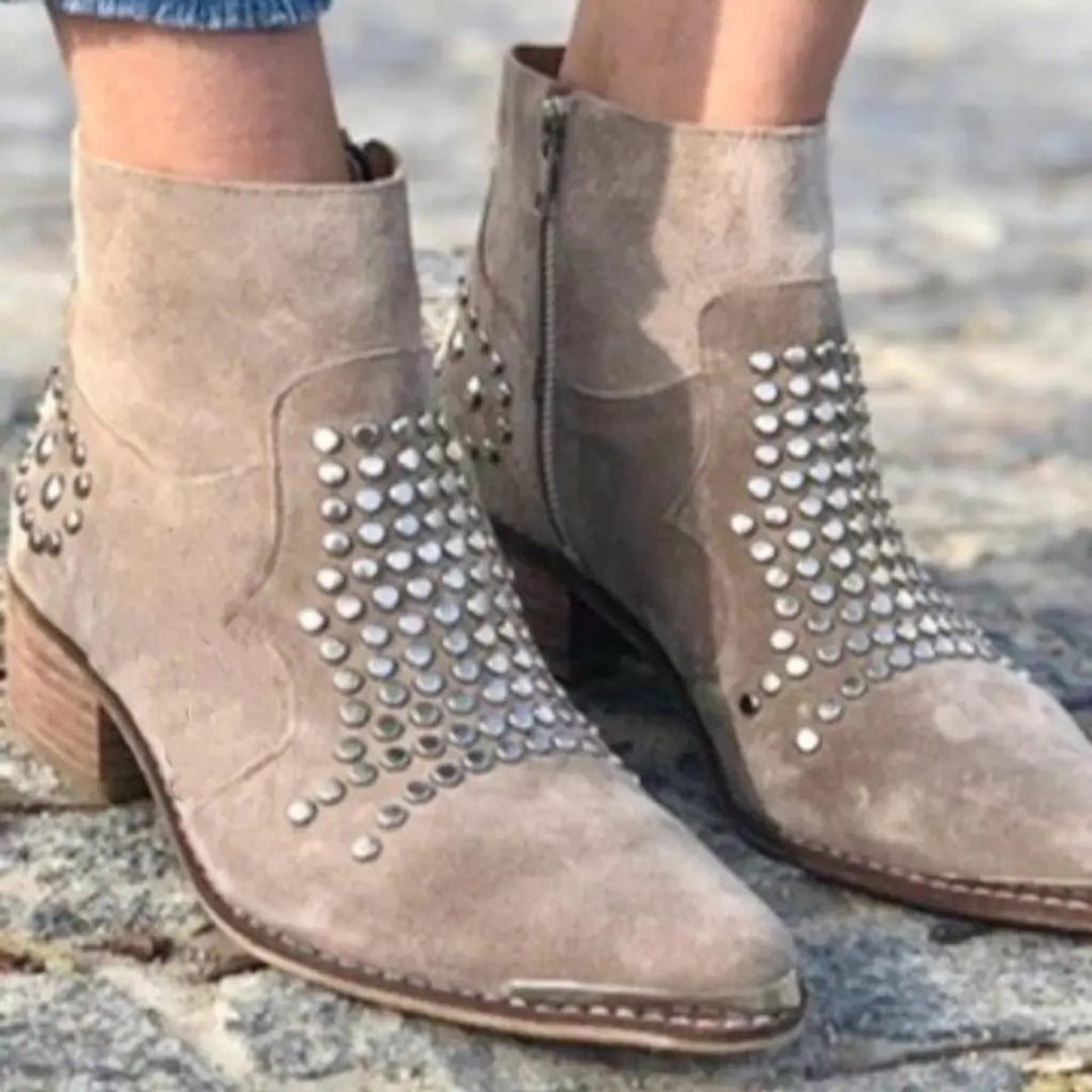 Harper | Rock-Chic Suede Ankle Boots