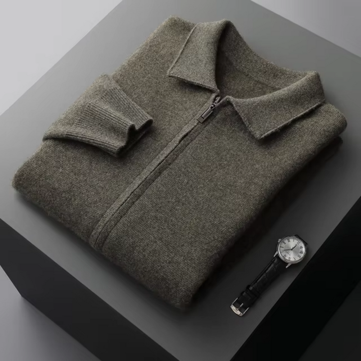 Liam | Modern And Versatile Full-Zip Knit Cardigan