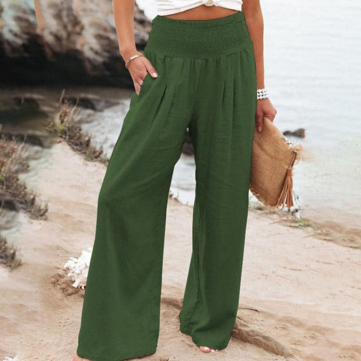 Amelia | Pantaloni estivi ampi in lino traspirante