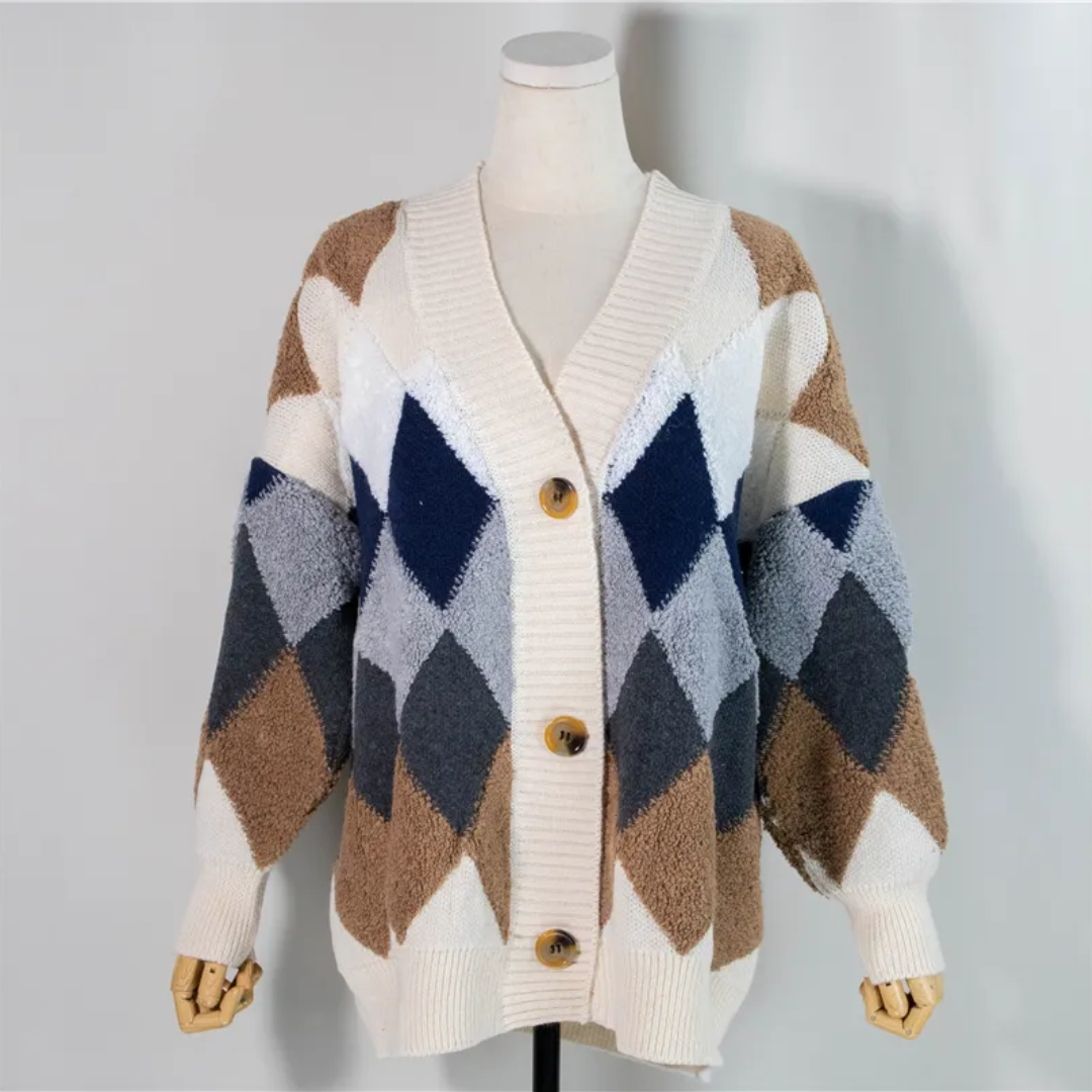 Emma | Effortless Chic Oversized Puff-Sleeve Cardigan