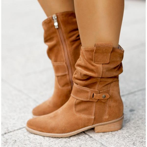 Della | Relaxed-Fit Slouch Ankle Boots