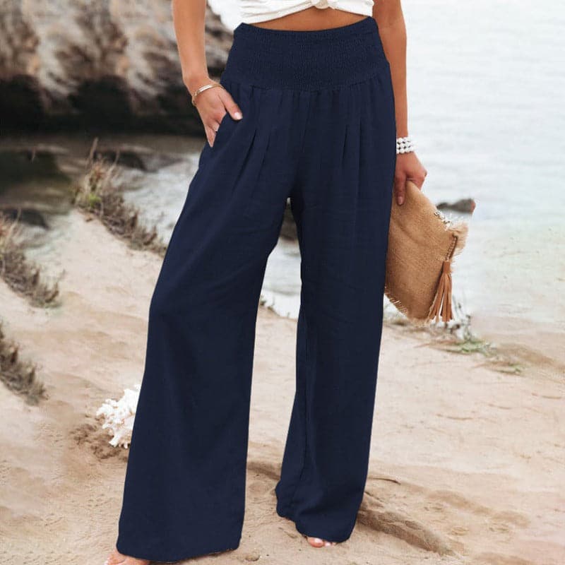 Amelia | Pantaloni estivi ampi in lino traspirante