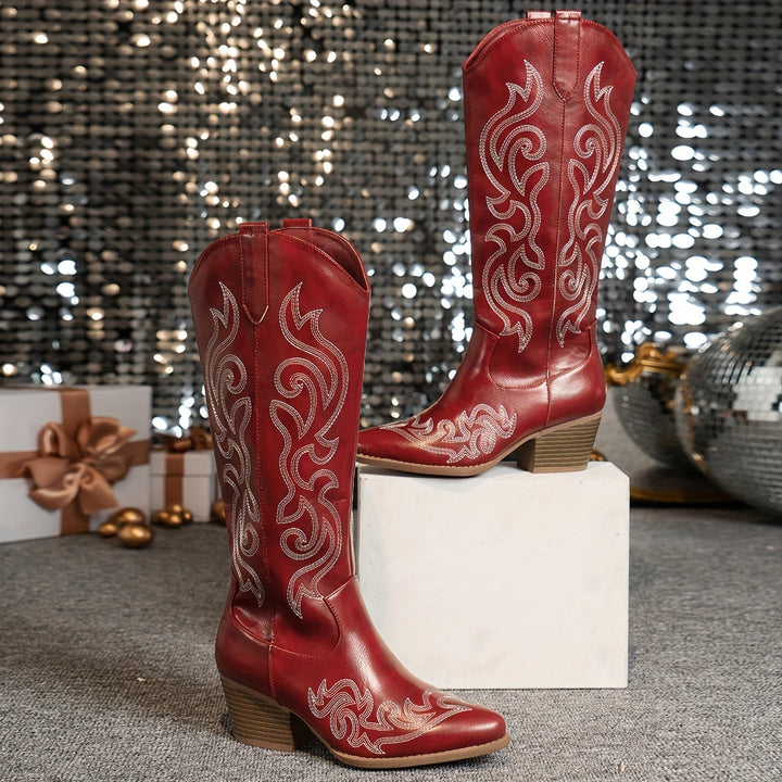 Ellie | Modern Wide-Calf Cowboy Boots