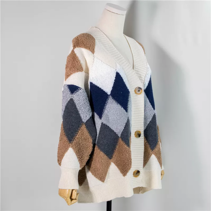 Emma | Effortless Chic Oversized Puff-Sleeve Cardigan