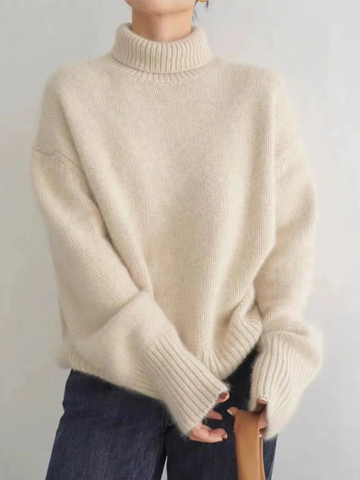 Clara | Turtleneck Knit Sweater for Women with Oversized Fit