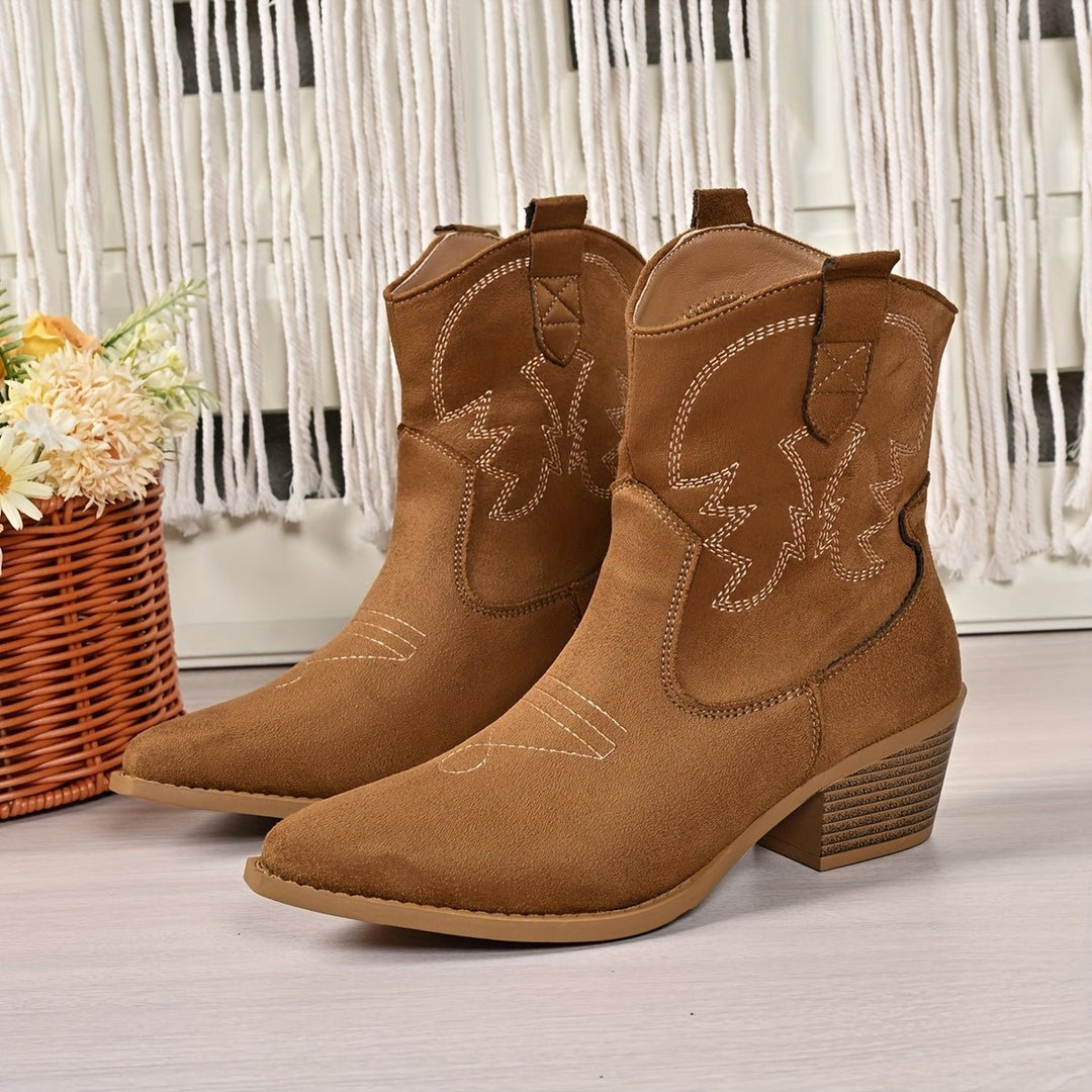 Johanna | Wide Calf Western Style Cowboy Boots for Women