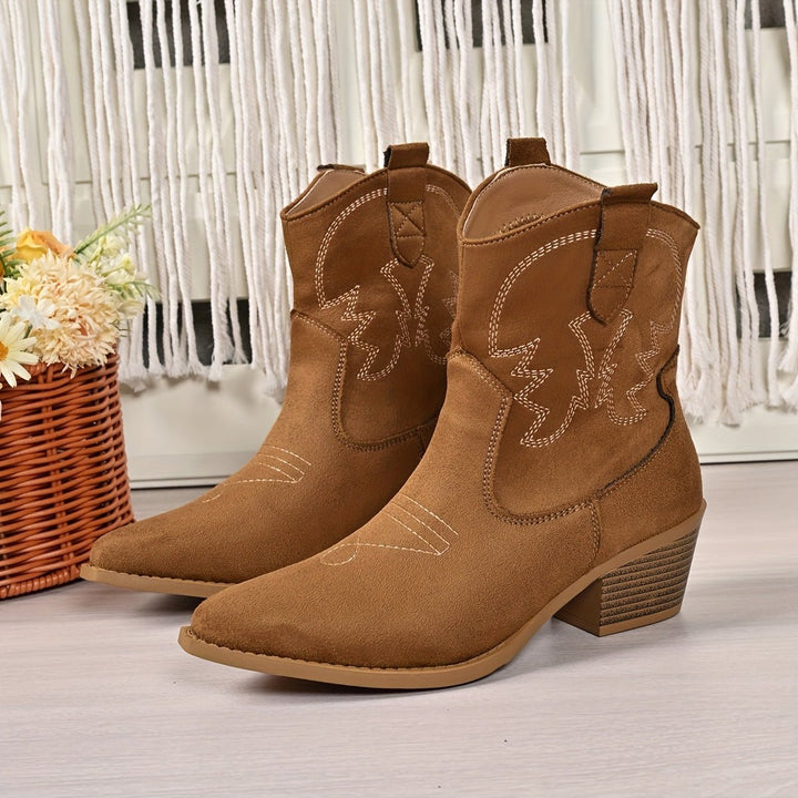 Johanna | Wide Calf Western Style Cowboy Boots for Women