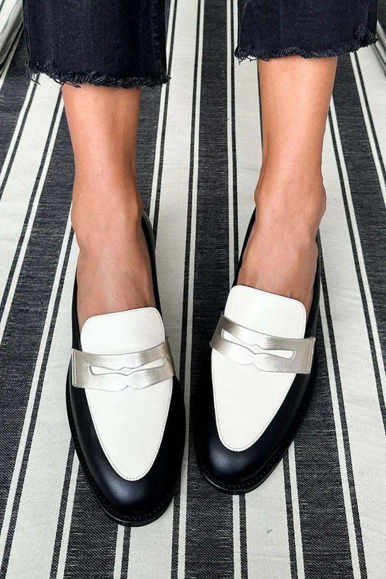 Seraphina | Refined Two-Tone Loafers with a Modern Touch