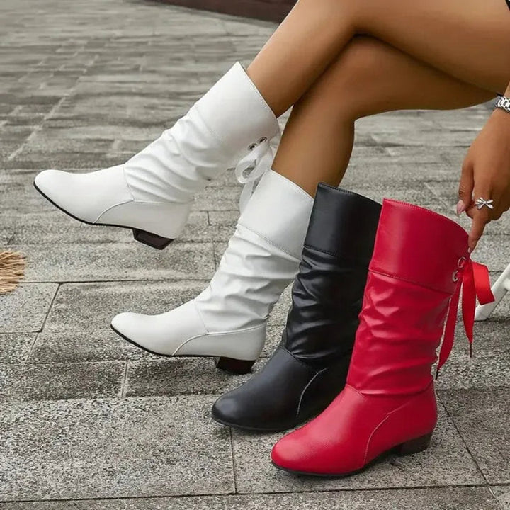 Scarlett | Slouchy Lace-Up Ankle Boots