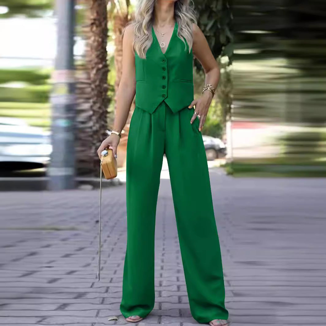 Charlotte | Modern And Versatile Pantsuit Two Piece Set