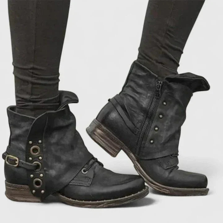 Sophia | Bottines élégantes et stylées avec motif à boucles