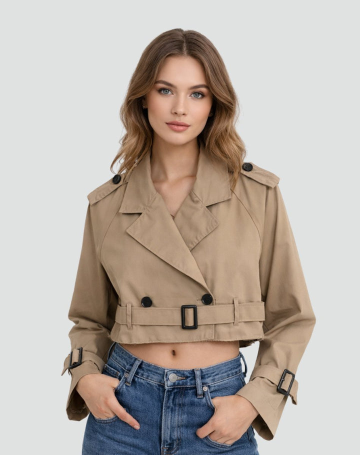 Emma | Short Tailored Trench Coat