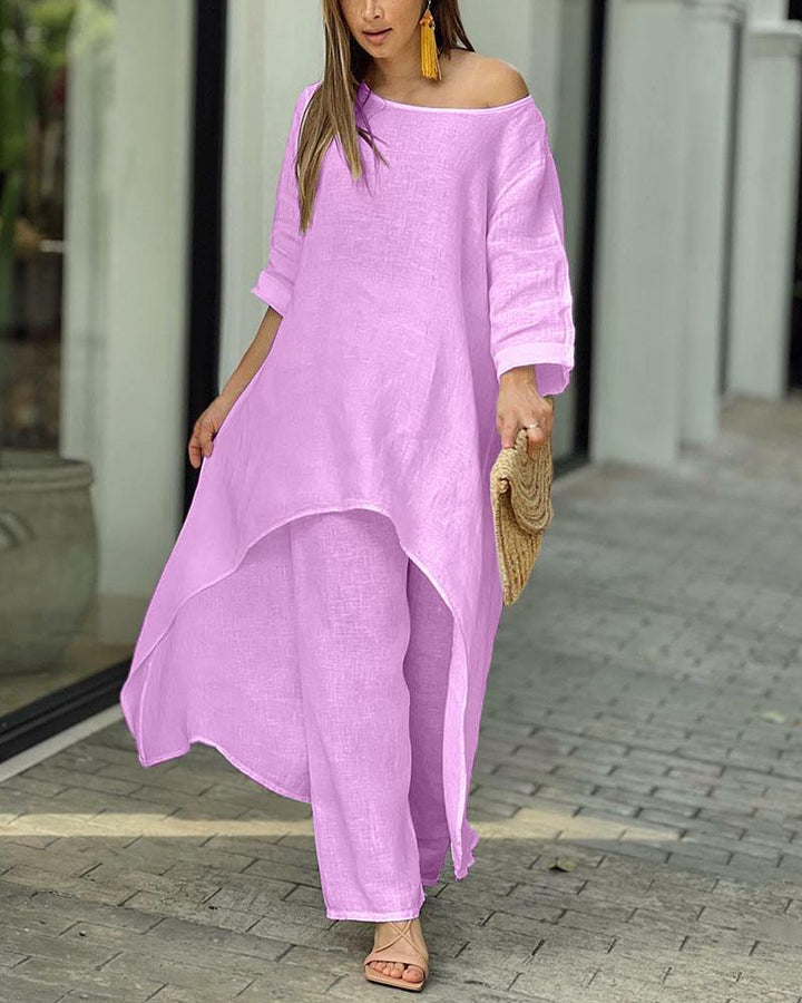 Elena | Vibrant And Effortless Summer Two Piece Set