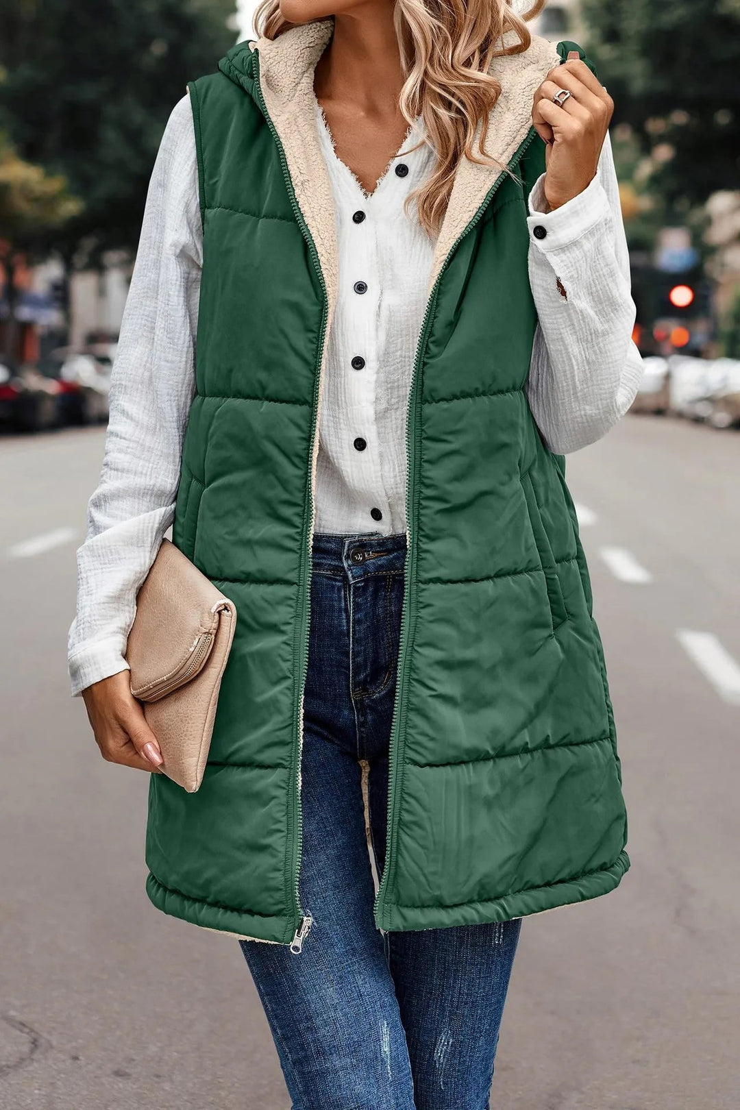 Nadine | Casual And Versatile Hooded Layering Vest