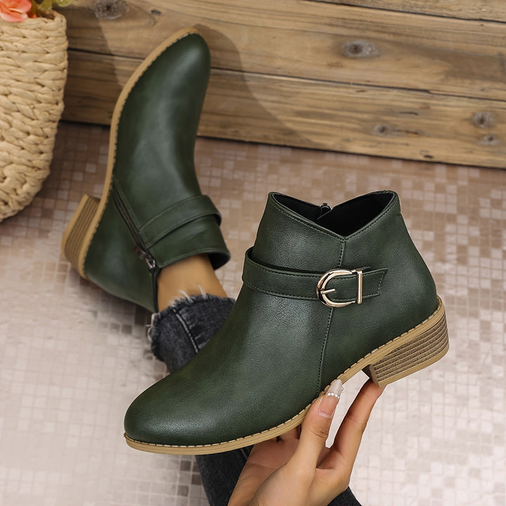 Angelika | Buckle-Detail Chelsea Ankle Boots